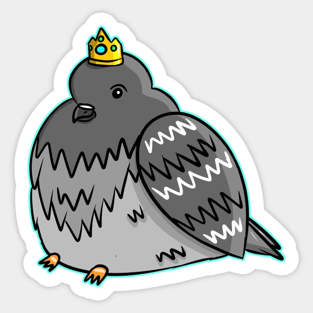 PIGEON LORD Sticker by roxiqt